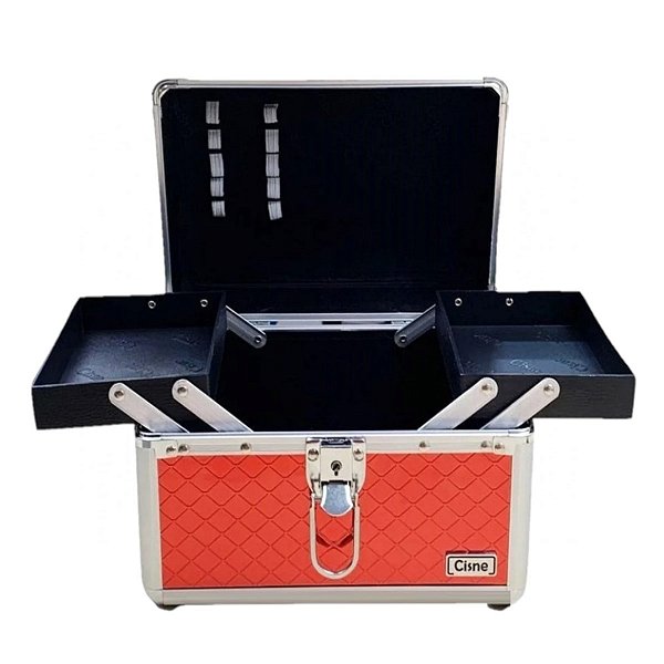 Cisne - Maleta de Maquiagem 15 x 16 x 23 cm - L5131 Ruby