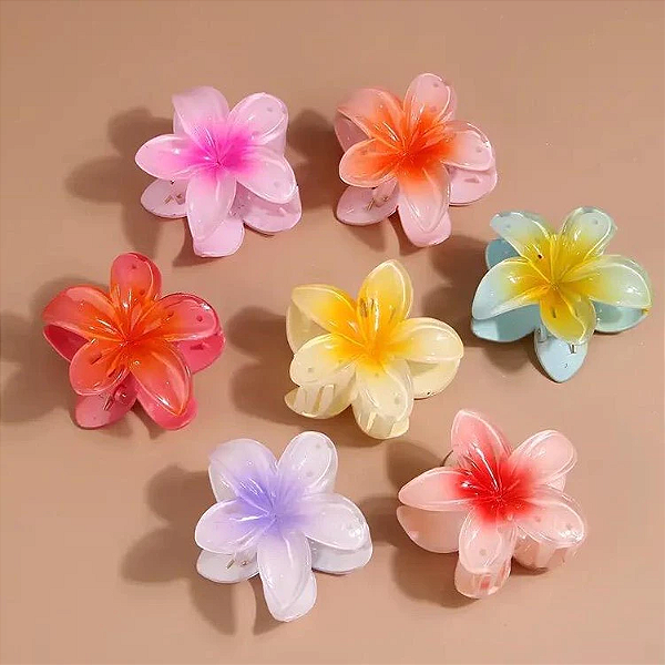 Fashion Jewelry - Presilha para Cabelo Flor BHP537 - 6 Und