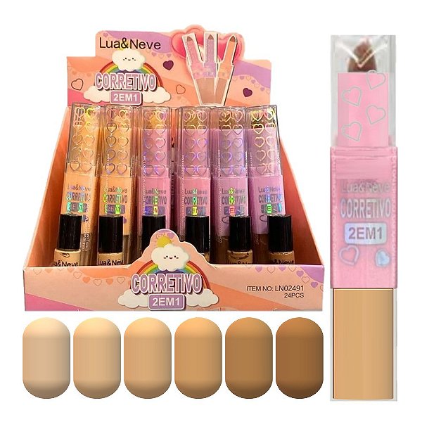 Lua e Neve - Corretivo Bastao e Liquido LN02491 - 24 Und