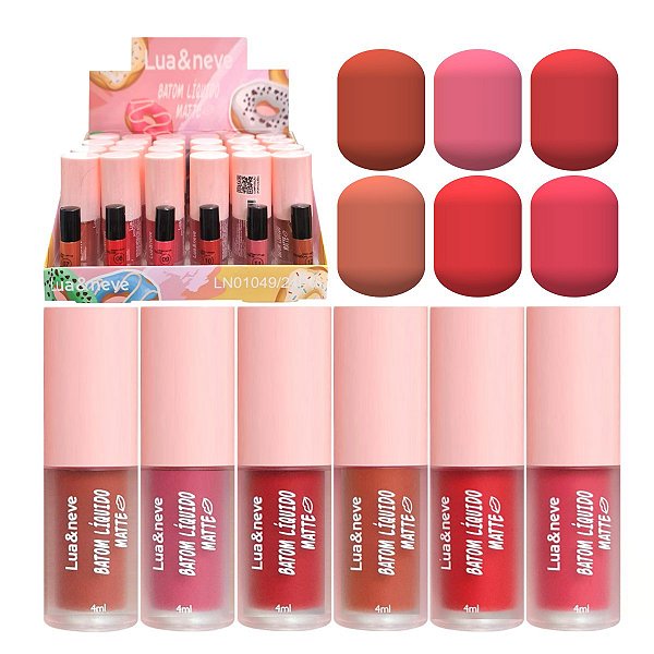 Lua e Neve - Batom Liquido Matte LN01049 (B) - 24 Und