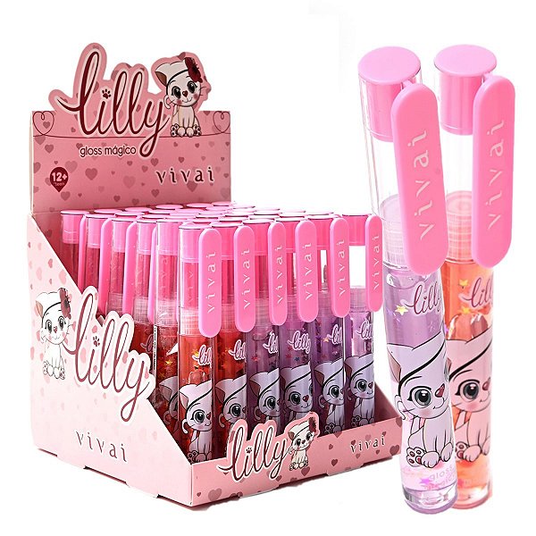Vivai - Lip Gloss Fofo Gatinha Lilly Caneta 3182 - 36 Und