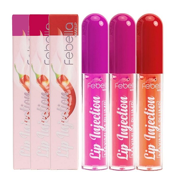 Febella - Lip Gloss Volume Plump LG40527 - 4 Und