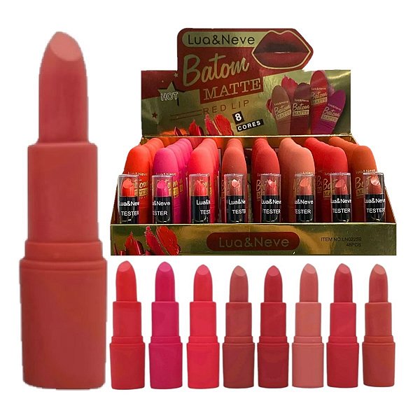 Lua e Neve - Batom Matte Red Lip LN02259 - 48 Und