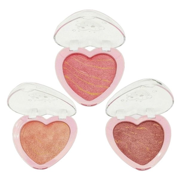 Lua e Neve - Blush Coração LN02138 B - 6 Und (B)