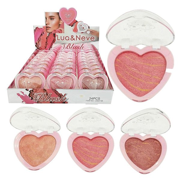 Lua e Neve - Blush Coração LN02138 B - 24 Und (B)