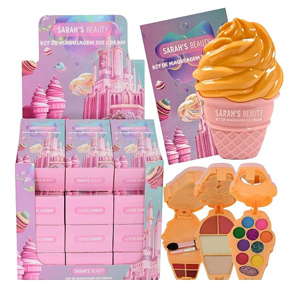 Sarahs - Kit Maquiagem Infantil Sorvete S6360 - 24 Und