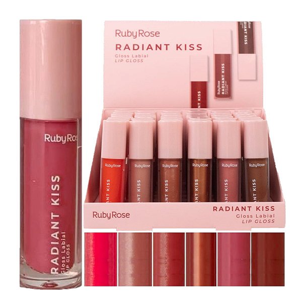 Ruby Rose - Gloss Labial  Radiant - 36 Unid