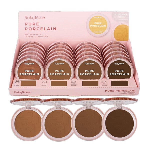 Ruby Rose - Po Compacto ESCUROS Porcelain HBM401G2 - 24 Und