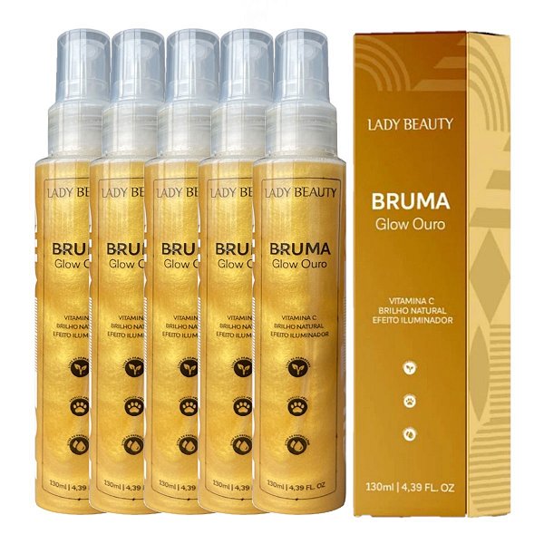 Lady Beauty - Bruma Glow Ouro LB08 - 6 Und