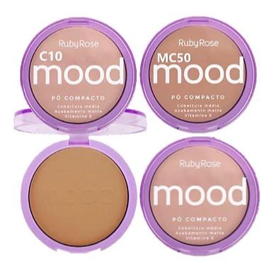 Ruby Rose - Pó Compacto Mood HB855 G1 KIT 02 - 06 Und