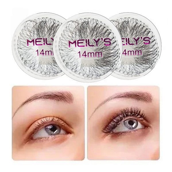 Meilys - Cilios em Tufos 14mm CCT32 - 12 Und