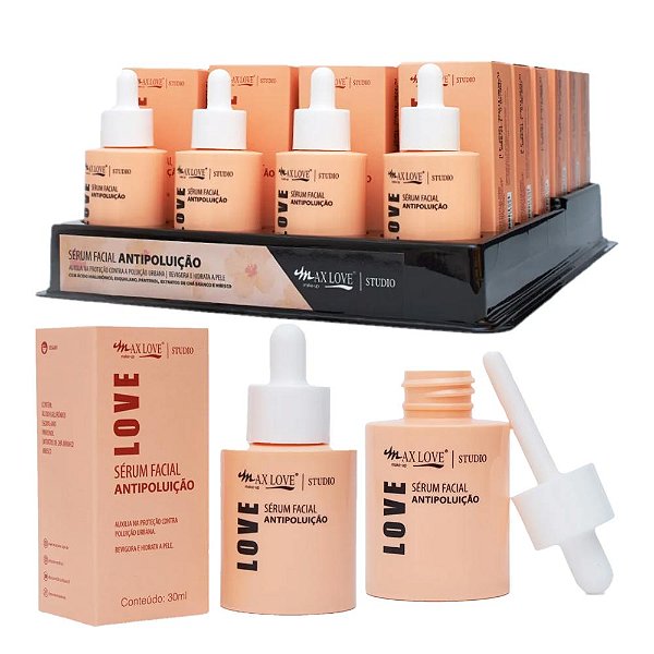 Max Love - Serum Facial Hidratante Antipoluição - 24 Und
