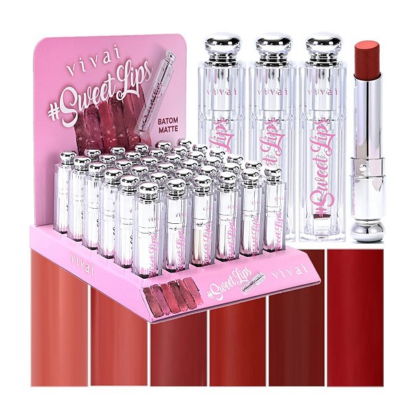Vivai - Batom Matte Sweet Lips 3007 - 36 Und