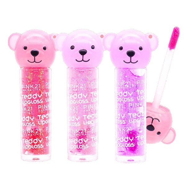 Pink 21 - Lip Gloss Magico Teddy Urso CS4947 - 6 Und