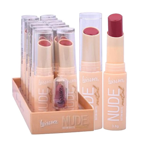 Luisance - Batom Matte Nude Metal COR 06 - 12 Und