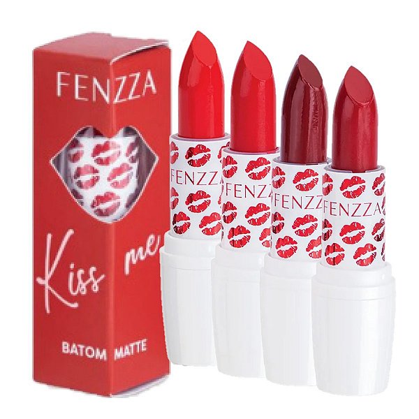 Fenzza - Batom Matte Kiss Me FZ20054 - 4 Und