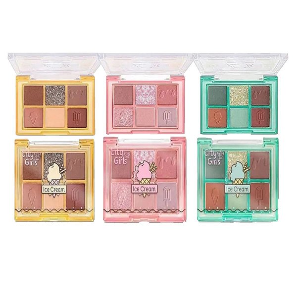City Girls - Paleta de Sombras Ice Cream Sorvete - 6 Und
