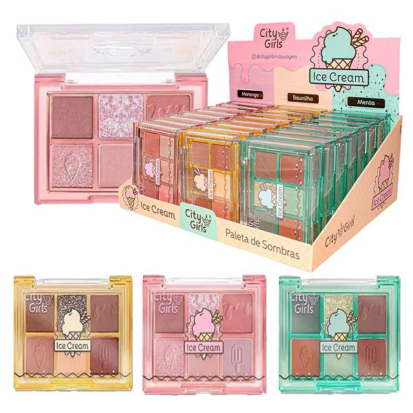 City Girls - Paleta de Sombras Ice Cream Sorvete - 24 Und