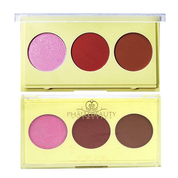 Phallebeauty - Trio Iluminador Blush Contorno PH0321 - UNIT