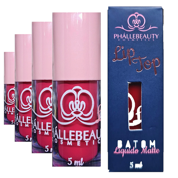 Phallebeauty - Batom Líquido Matte Corajosa PH0836 - 6 Und