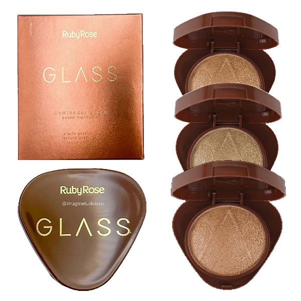 Ruby Rose - Iluminador Glass F1604 - KIT 02 (6 Und)