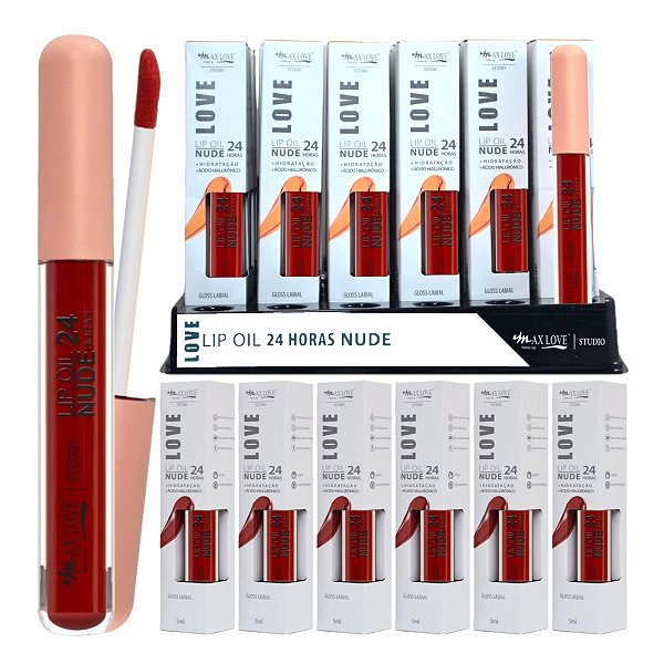 Max Love - Lip Oil Nude 24 Horas 806 - 36 Und + Prov