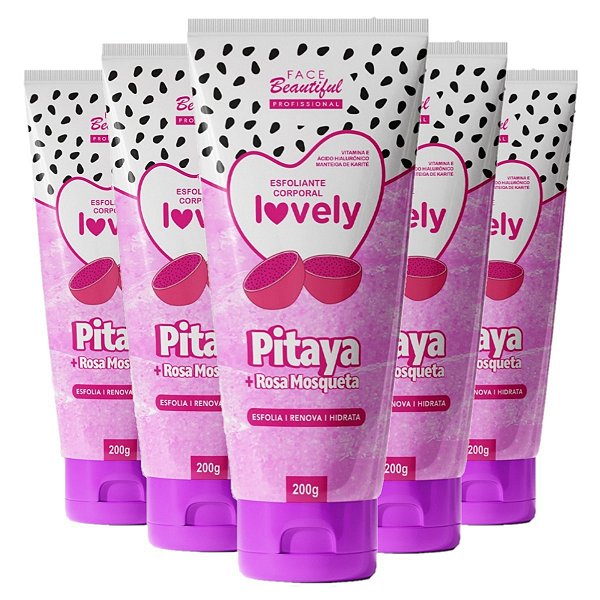 Face Beautiful - Esfoliante Pitaya + Rosa FB442 - 6 Und