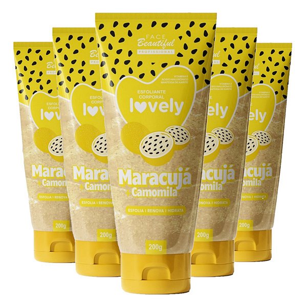 Face Beautiful - Esfoliante Maracuja + Camomila Bisnaga FB441 - 6 Und