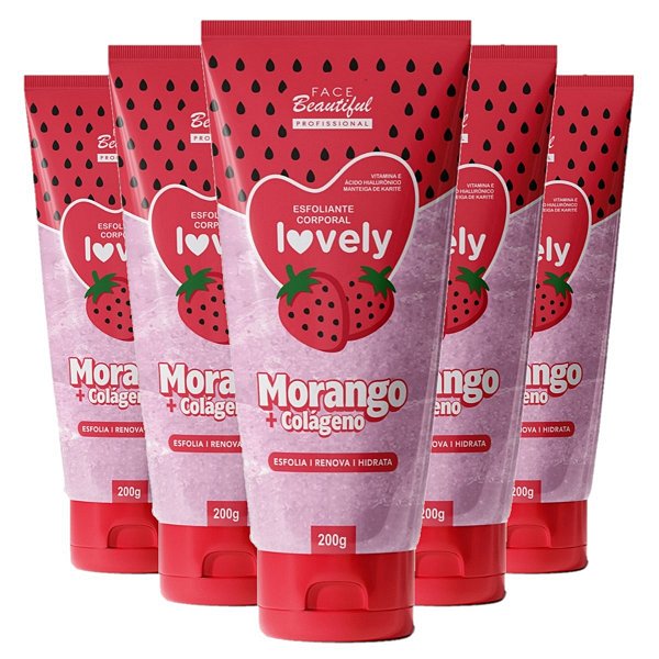 Face Beautiful - Esfoliante Morango + Colageno FB439 - 6 Und