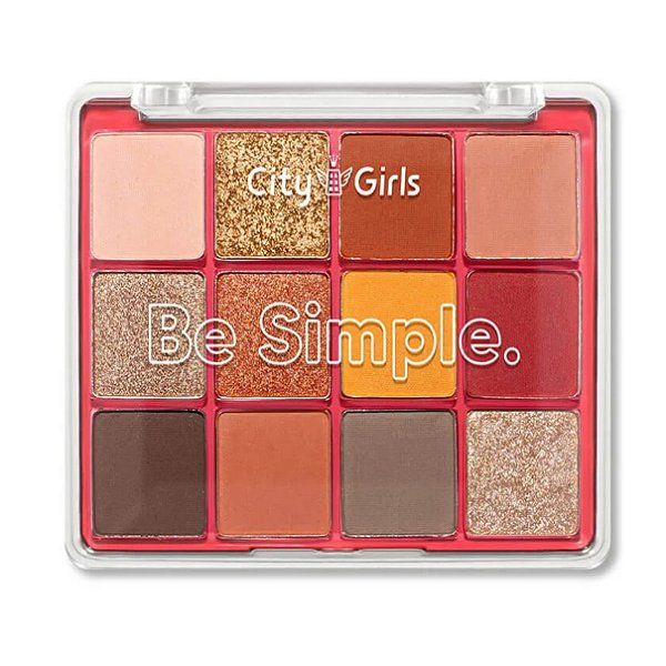 City Girls - Paleta de Sombras Be Simple CG294 A - Vermelho