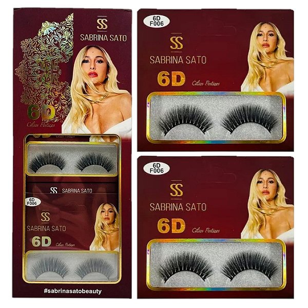 Sabrina Sato - Cilios Postiços 6D SS3295 - 10 pares