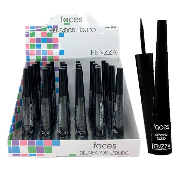 Fenzza - Delineador Liquido Faces DL06 - 24 Und