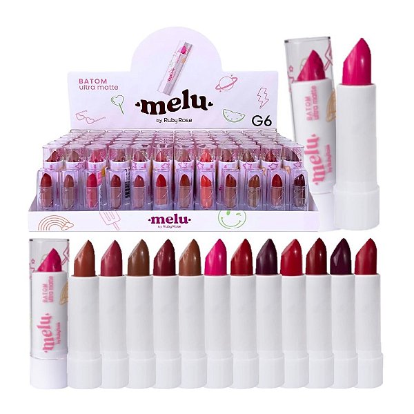 Ruby Rose - Batom Ultra Matte Melu RR8521 G6 - 72 Unid