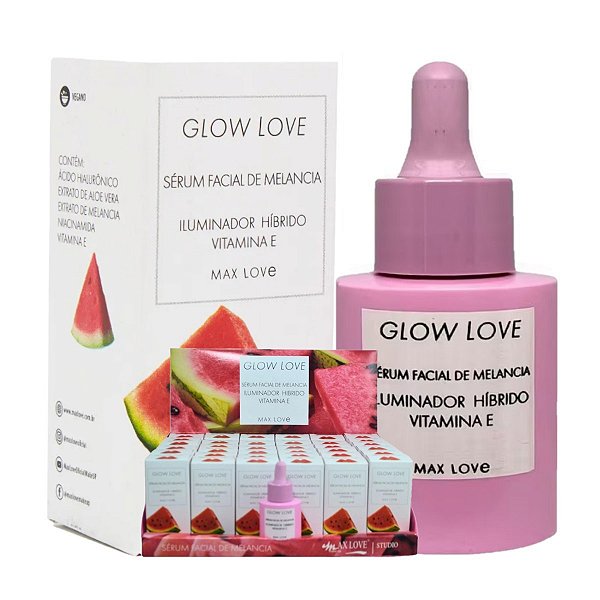 Max Love - Serum Glow Love Melancia Vegano - 36 Und