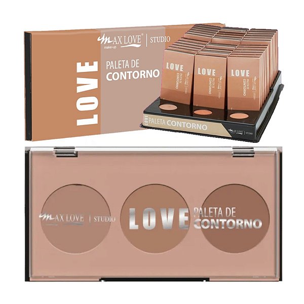 Max Love - Paleta Trio de Contorno 02 - 36 Und