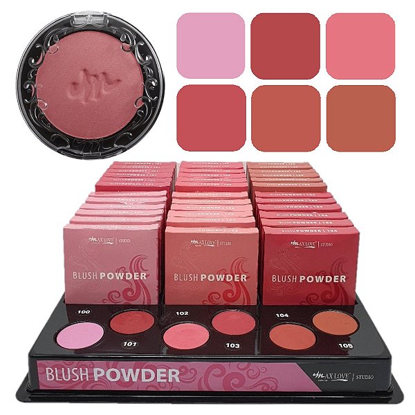 Max love - Blush Powder 100 a 105 - Box 30 Unid