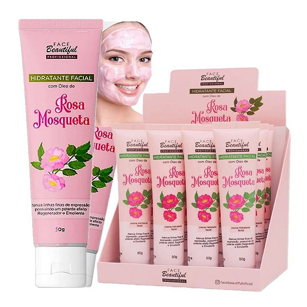 Face Beautiful - Hidratante Facial Rosa Mosqueta FB194 -12Un