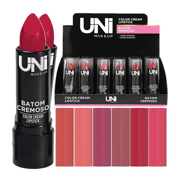 Uni Makeup - Batom Cremoso Color Cream BA127DS - 24 Und