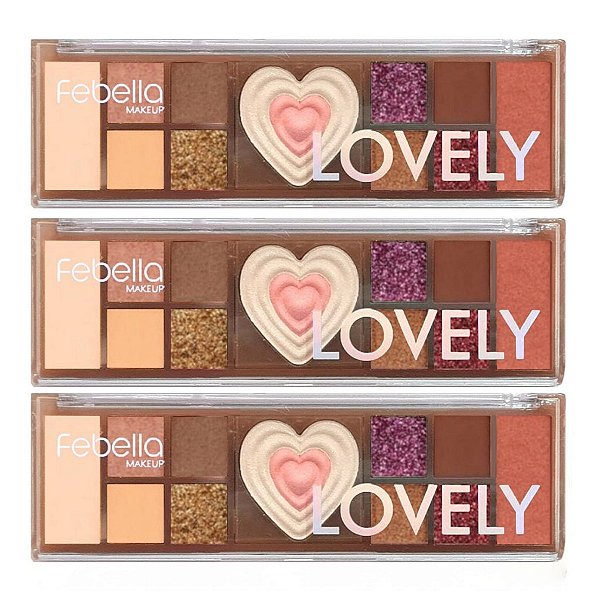 Febella - Paleta de Sombras Lovely PSO30343 (A) - 6 Und