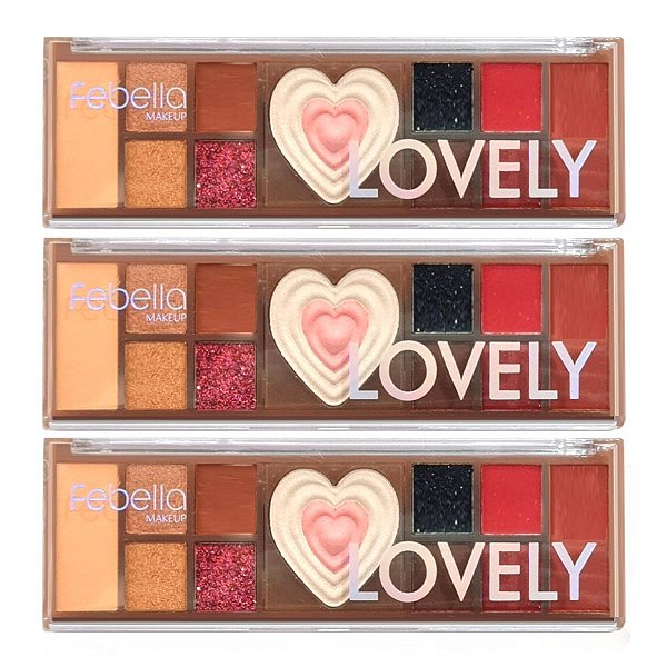 Febella - Paleta de Sombras Lovely PSO30343 (A) - 6 Und