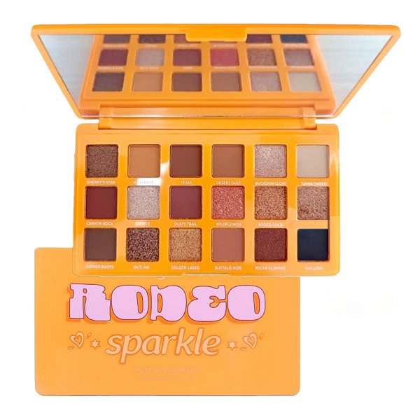 Ruby Rose - Paleta de Sombra com Espelho RODEO F2610 - 6 Und