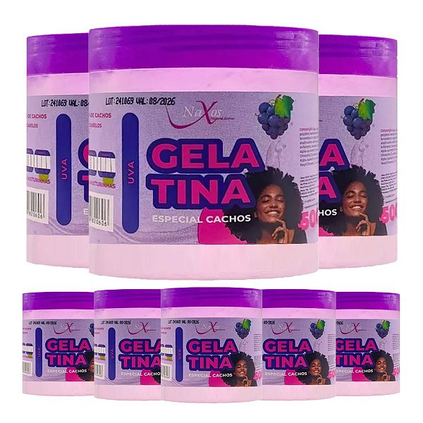 Naxos - Gelatina para Cachos Uva - 6 Und