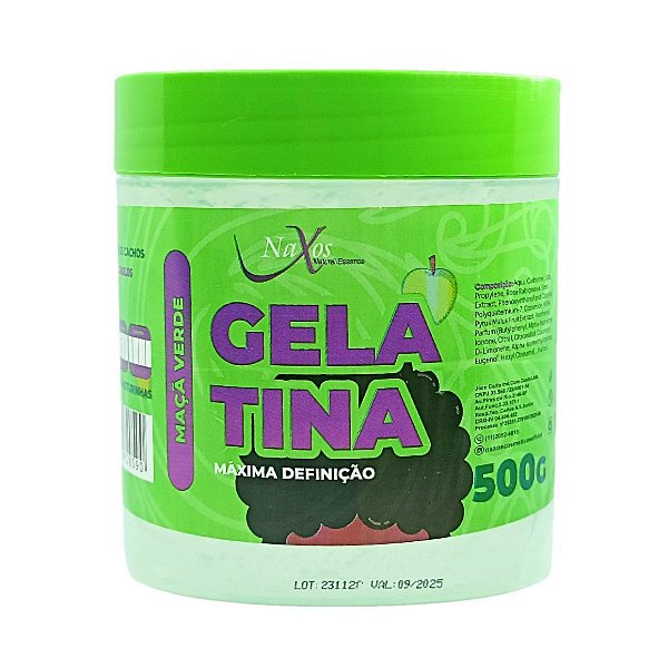 Naxos - Gelatina para Cachos Maçã Verde