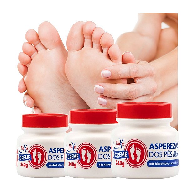Naxos - Creme para Asperezas dos Pes com Ureia - 6 Und