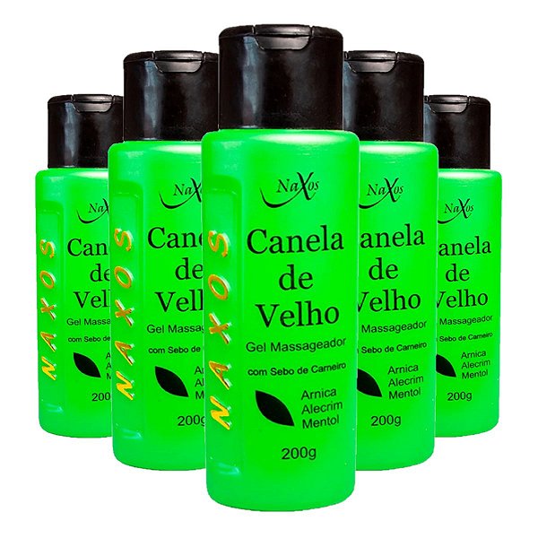 Naxos - Gel Massageador CANELA DE VELHO - 6 Und