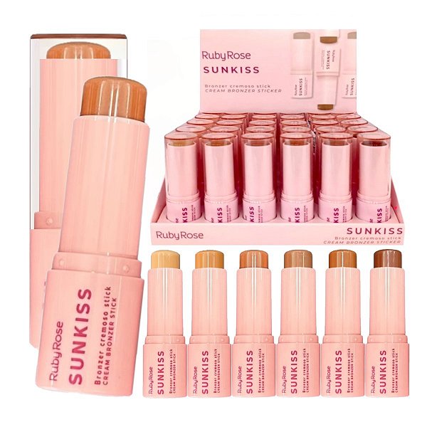Ruby Rose - Bronzer Contorno Stick Sunkiss M200 - 36 Unid