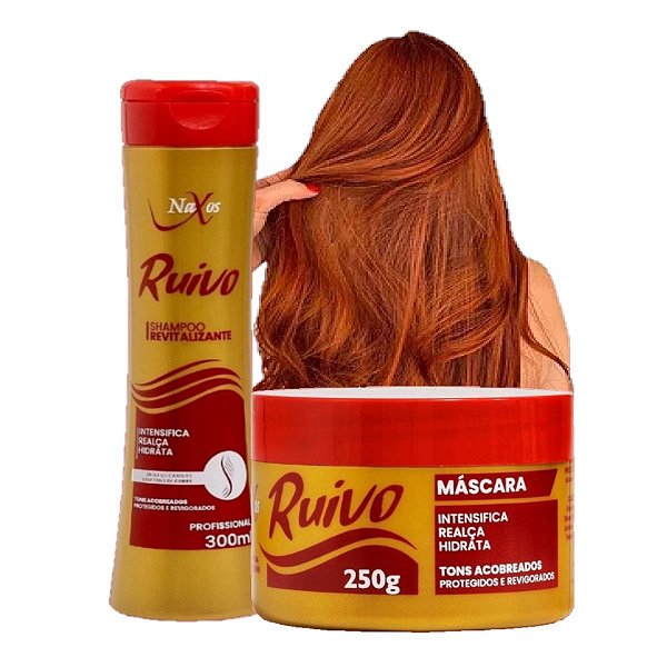 Naxos - Kit Shampoo e Mascara Ruivo Revitalizante