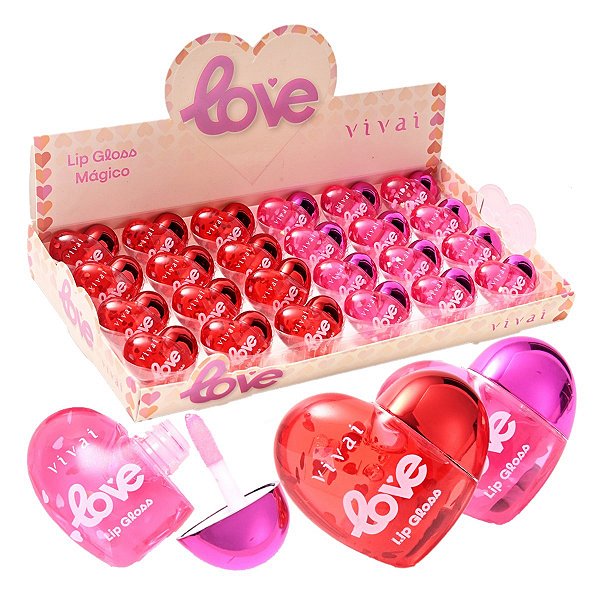 Vivai - Lip Gloss Magico Love Coração 3142 - 24 Und