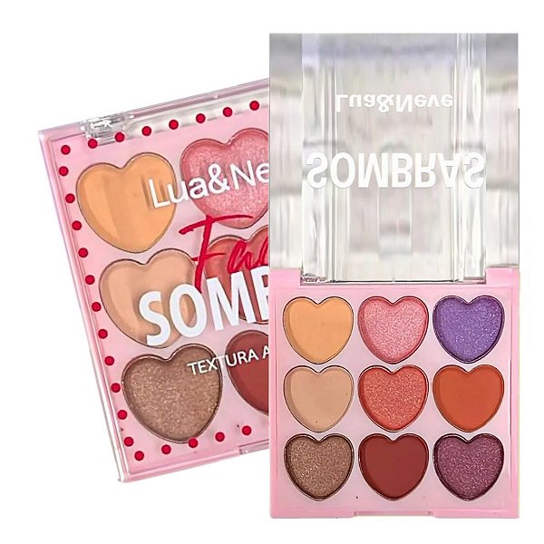 Lua e Neve - Paleta de Sombras Face Coração LN02484 - COR 01
