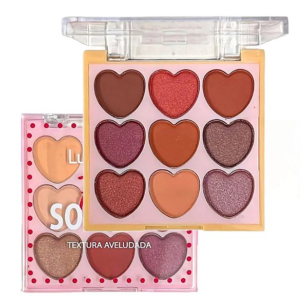 Lua e Neve - Paleta de Sombras Face Coração LN02484 - COR 03